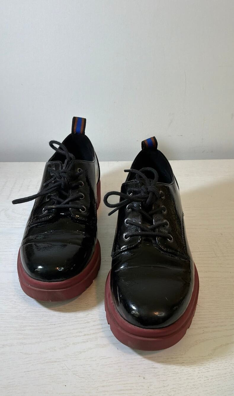 Mix No. 6 Gustava Black Patent Oxford sz 6.5
